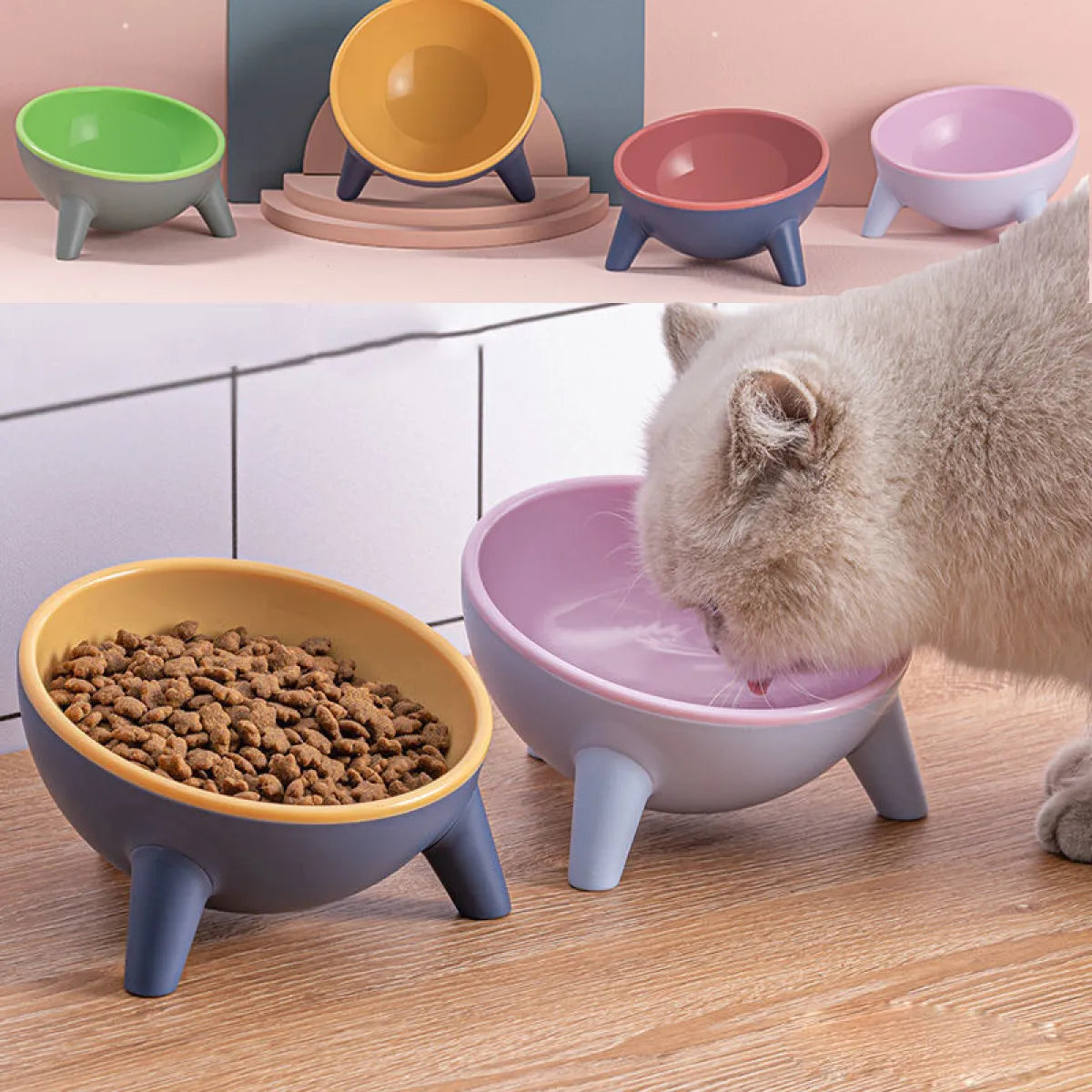 Nordic Style Pet Bowl with Stand