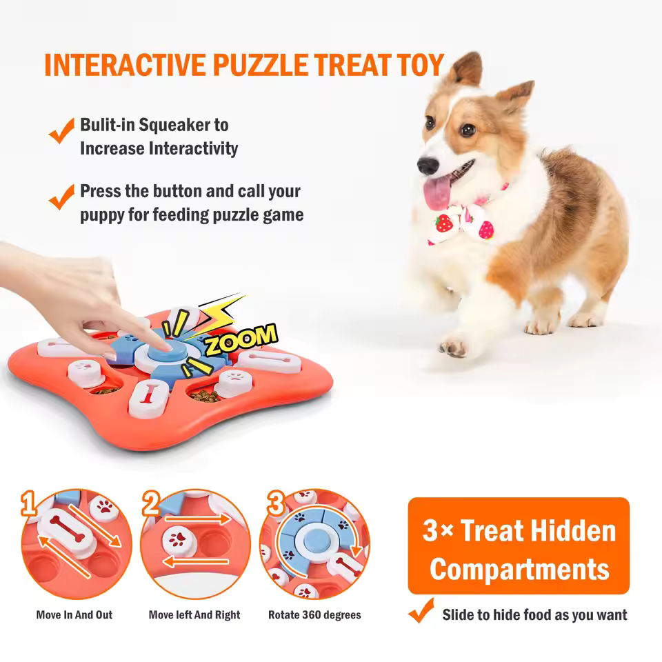 Puzzle Dog Toy Slow Feeder