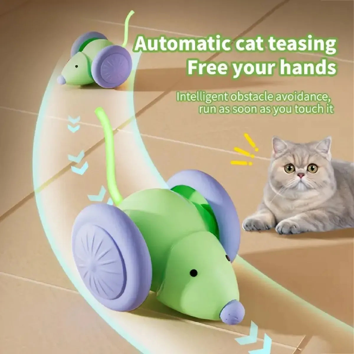 Interactive Electric Mouse Cat Toy